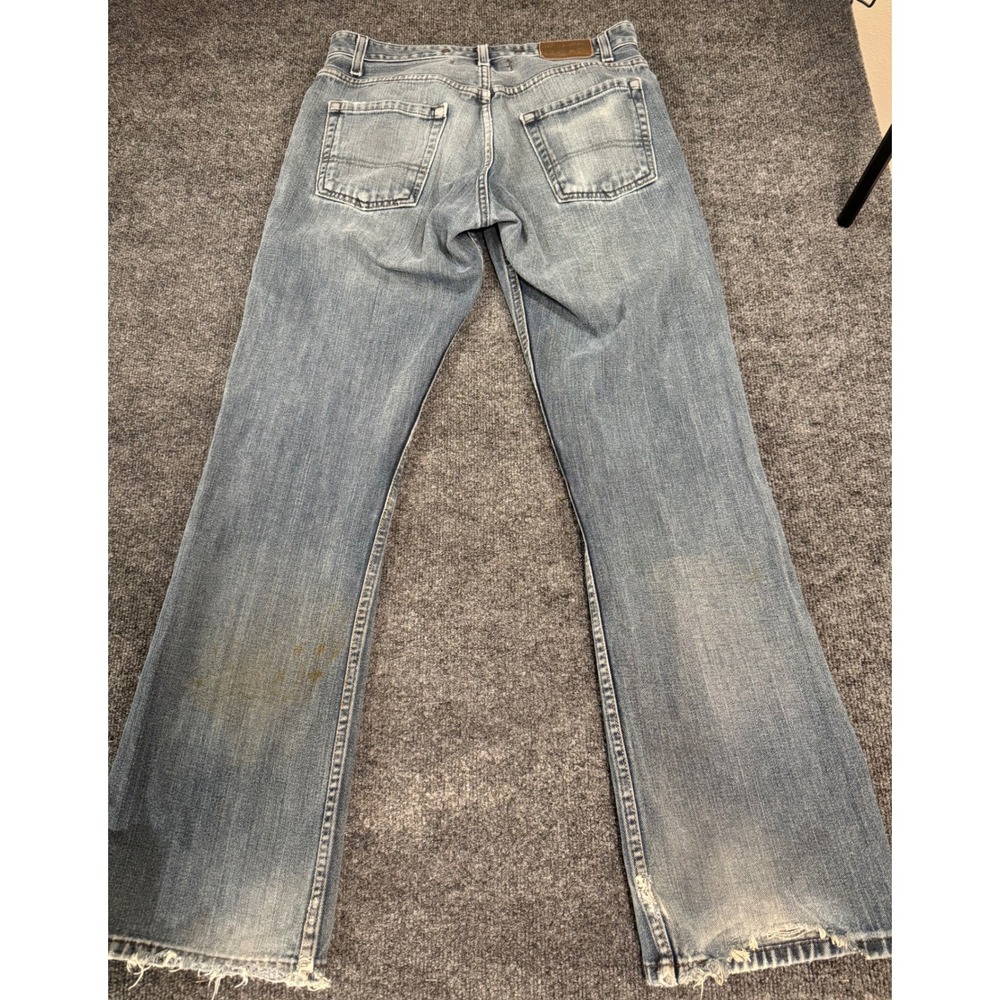Levi Signature Jeans W30 L30 Vintage Fade Straight Leg Distressed Light Wash - Picture 8 of 11
